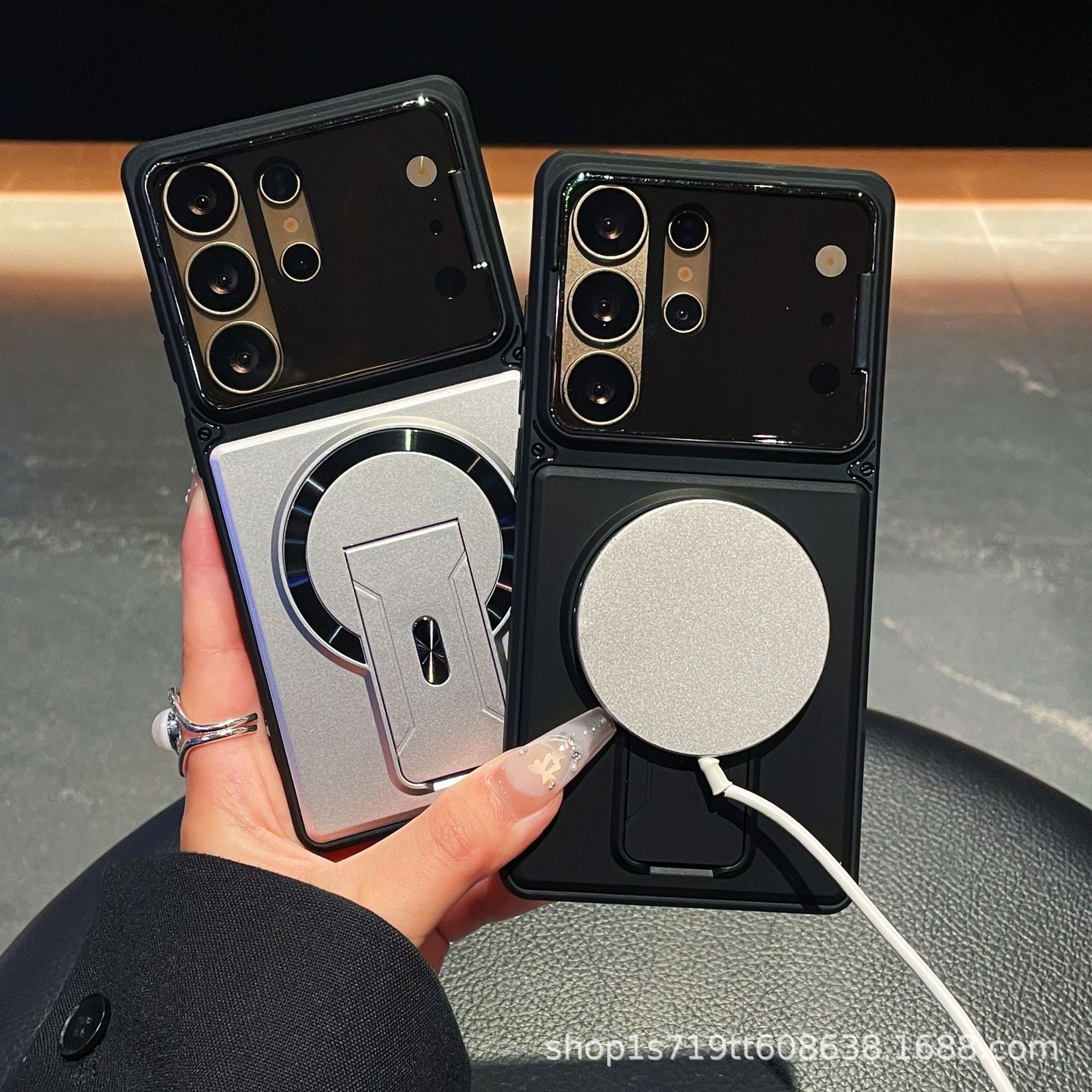 Magnetic Stand Protective Phone Case for Samsung Models