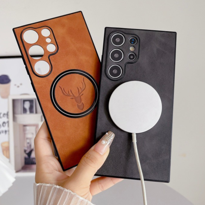 Magnetic Cloth Pattern Phone Case for Samsung Series