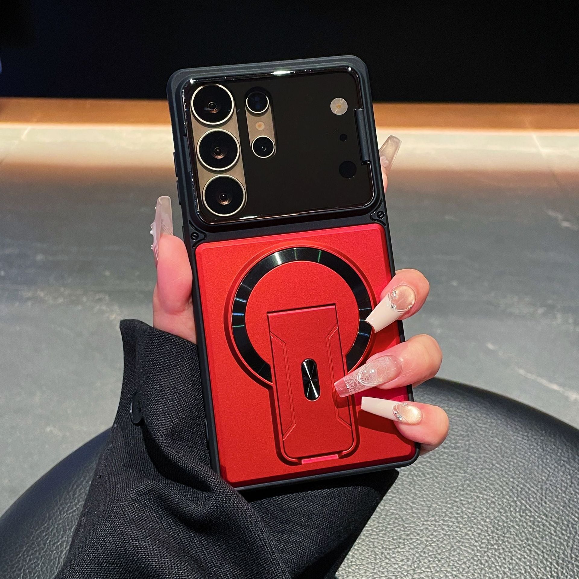 Magnetic Stand Protective Phone Case for Samsung Models