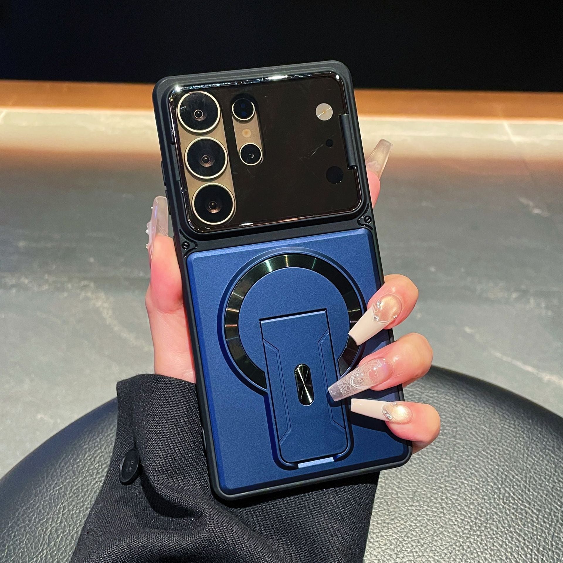 Magnetic Stand Protective Phone Case for Samsung Models