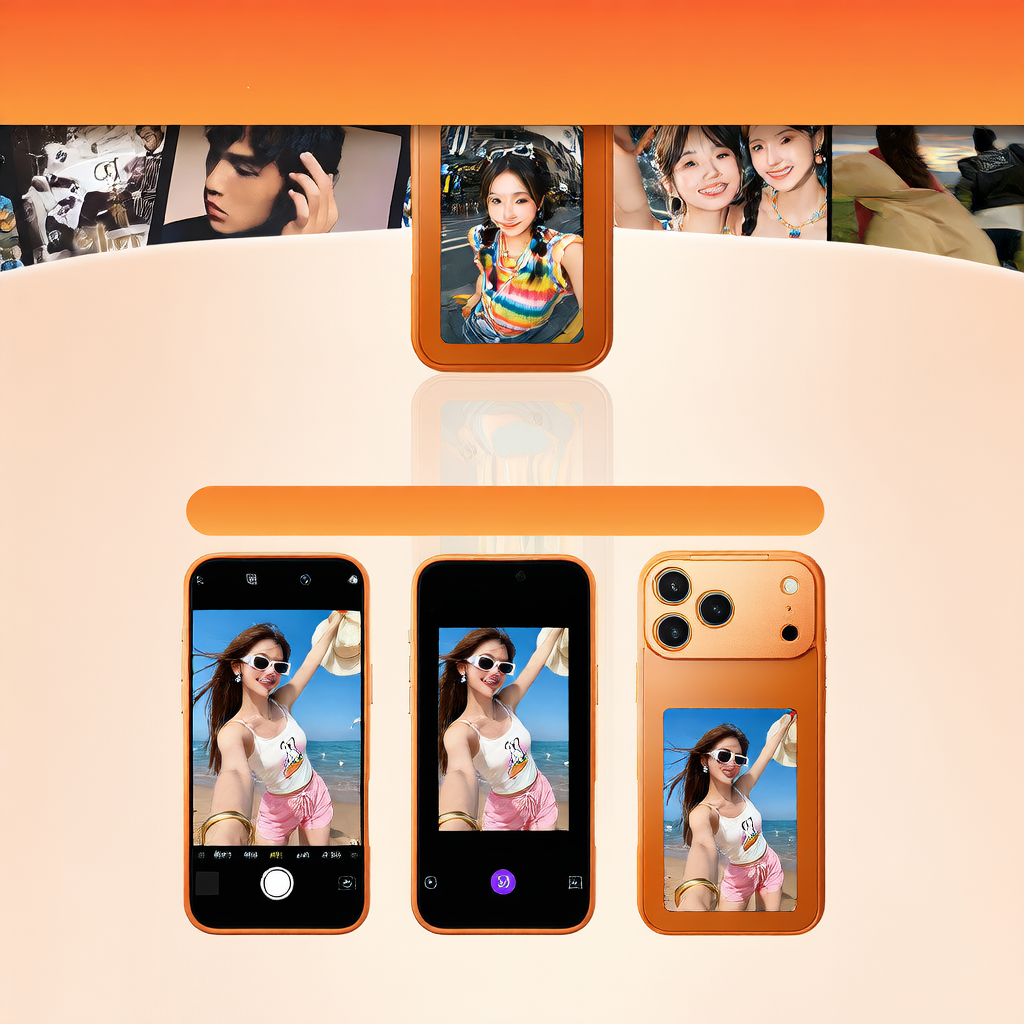NFC E-Ink Display Phone Case for iPhone 13-17 Series