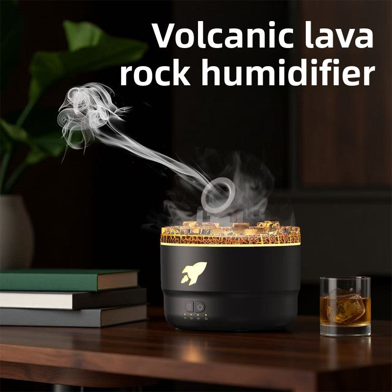 Simulated Flame Aroma Diffuser with Colorful Light