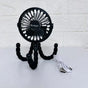 New Multifunctional Childrens Stroller Mini Fan Portable USB Charging Small Fan Mobile Phone Holder Outdoor Handheld Octopus Fan