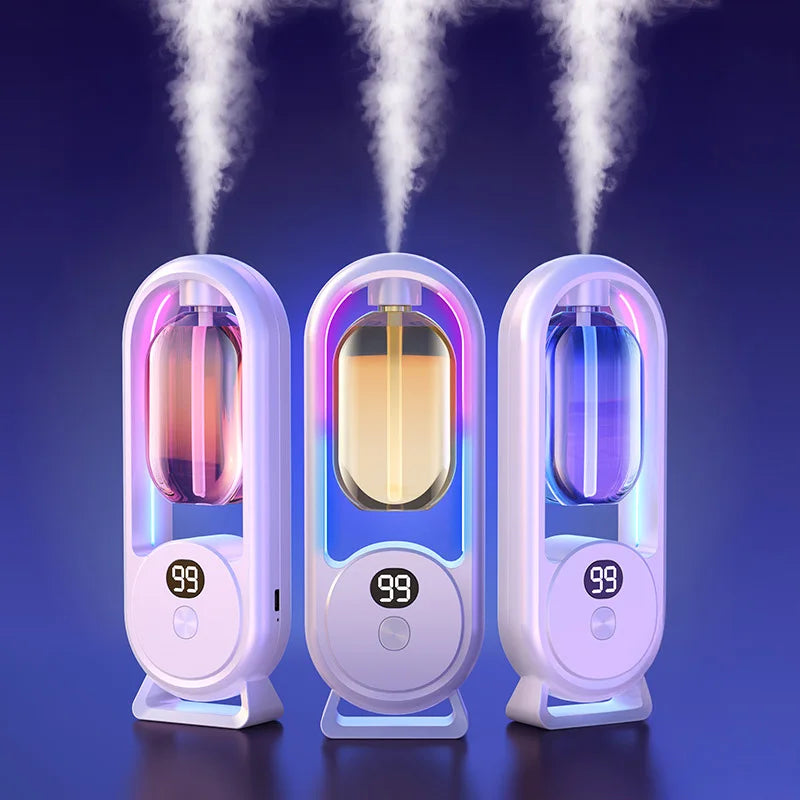 Rechargeable Portable Aroma Diffuser Essential Oil Aromatherapy Machine Timed Air Freshener to Remove Odors 5 Modes Timed Spray