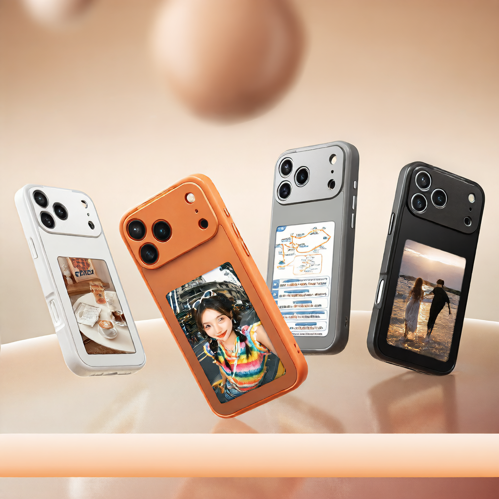 NFC E-Ink Display Phone Case for iPhone 13-17 Series