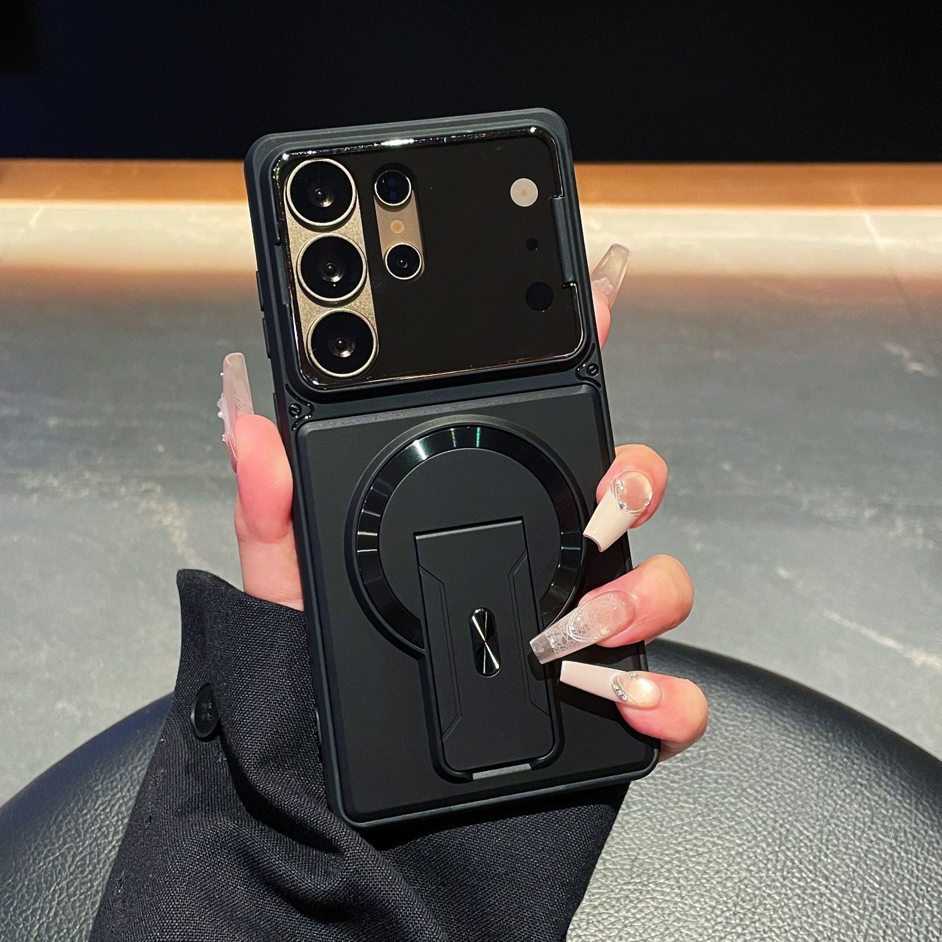 Magnetic Stand Protective Phone Case for Samsung Models